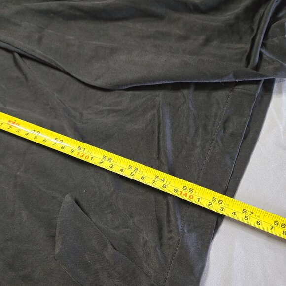 Diane Von Furstenberg Sz 4 Womens Black Long Sleeve Wrap Maxi Dress - Picture 7 of 8